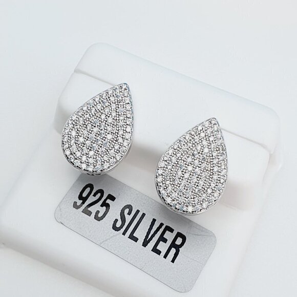 "925 Sterling Silver Cubic Zirconia Earrings, U19254835 - Picture 10 of 11